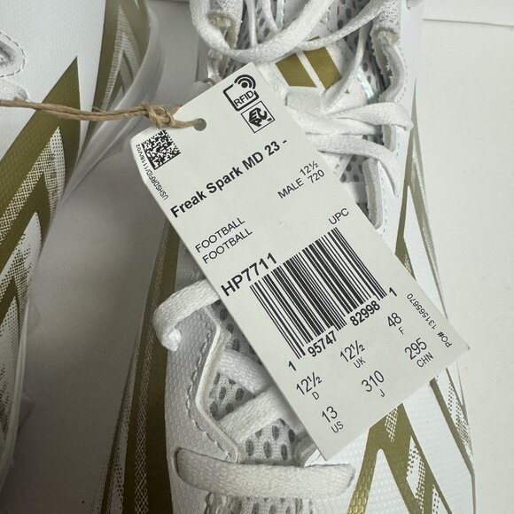 adidas Mens Freak Spark MD 23 Football Cleats White Size 13 M - Picture 4 of 6